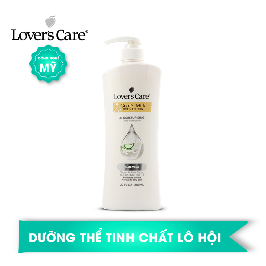 Dưỡng Thể Lover's Care Sữa Dê với tinh chất Lô Hội
