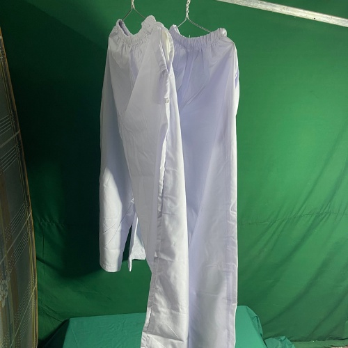 Áo blouse bác sĩ nam/nữ cộc tay dáng dài