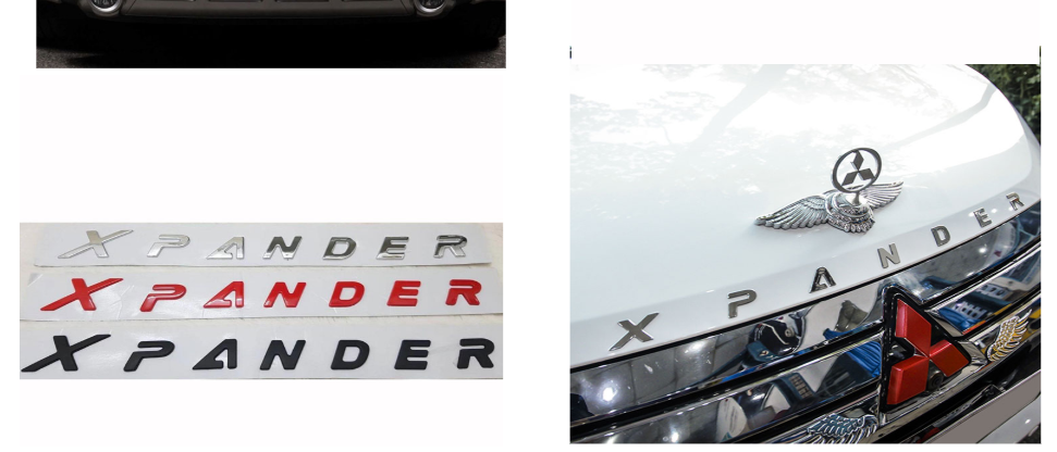 Tem Chữ Nổi 3D Xpander dán capo cực nổi