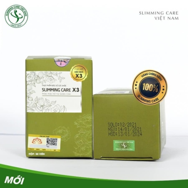 ( Mua 3 tặng 1 ) Slimming Care X3 siêu giảm cân nhanh cấp tốc an toàn nhập khẩu