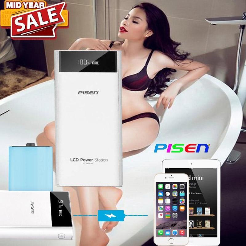 Giá Bán Pin Dự Phòng_Sạc Dự Phòng Pisen 20.000Mah Lcd Power Station Cao Cấp Tiện Lợi Dung Lượng X5 Lần Các Loại Sạc Thông Thường.100% Chinh Hẵng.Giảm Giá(-50%)