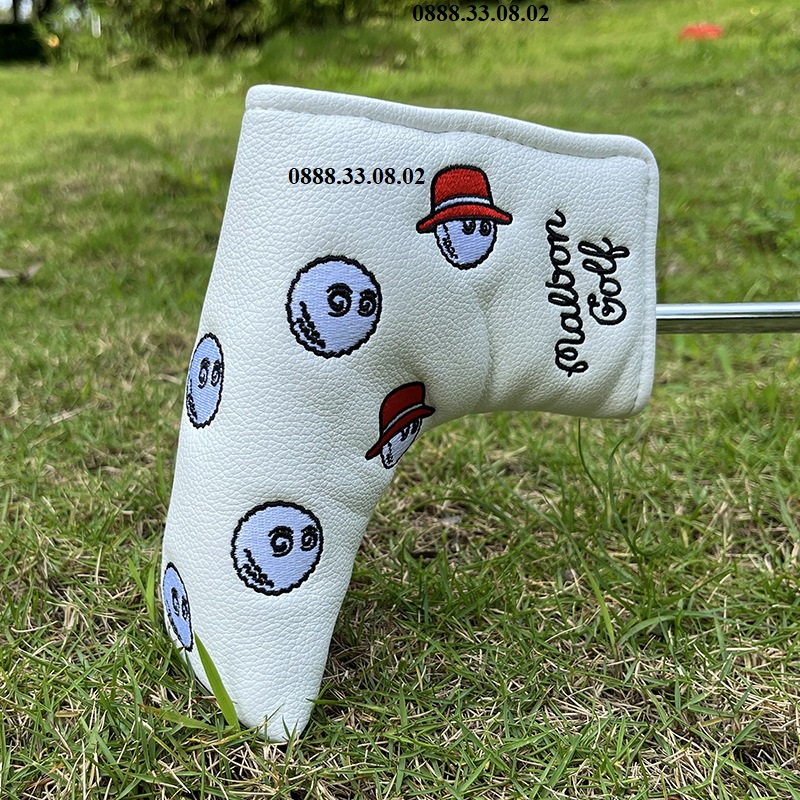 Bọc đầu gậy golf malbon, cover gậy golf da pu cao cấp