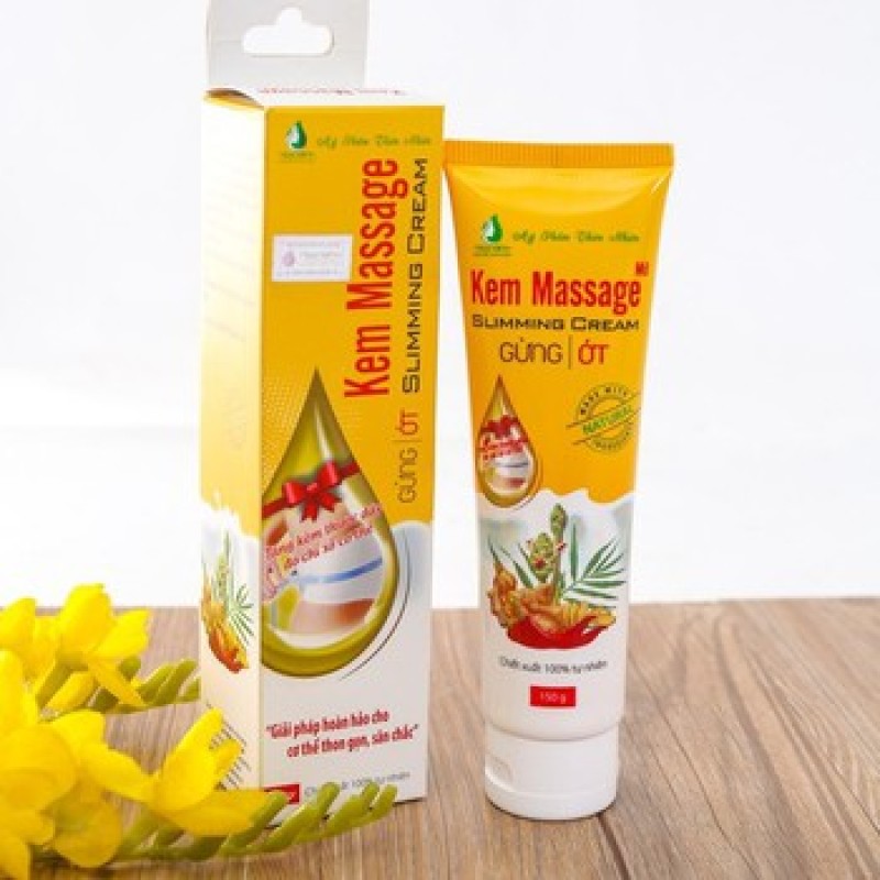 KEM MASSAGE TAN MỠ GỪNG & ỚT NGÂN BÌNH