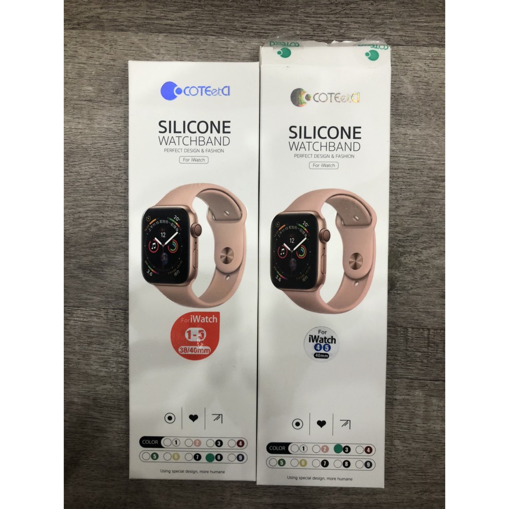 DÂY ĐEO SILICON CHO WATCH 1-5 FULL SIZE COTEetCI