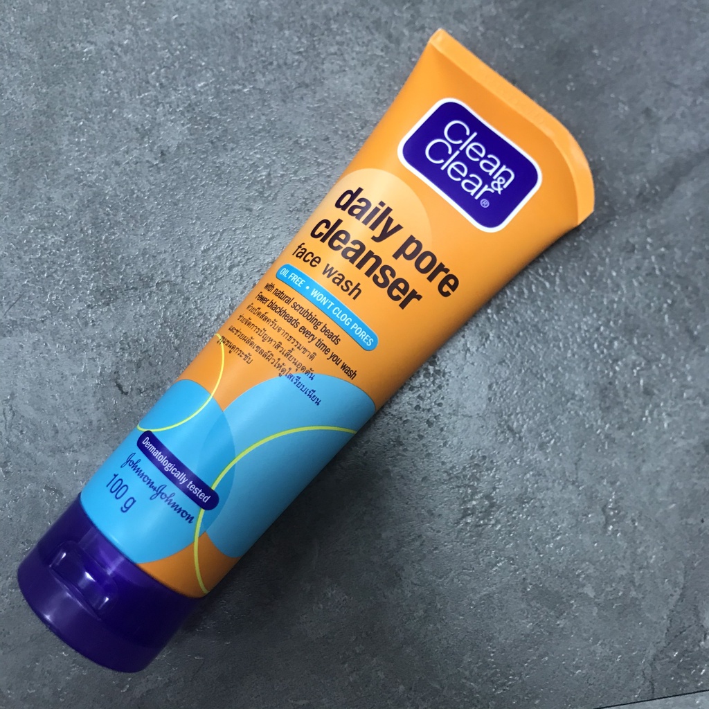 Facial Cleanser clean clear deep action Daily pore cleanser SRM facial cleanser acne reduction anti nhờn100ml-protective british f store