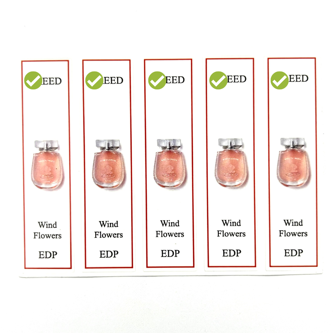 Combo 10 PCs of bunting perfume bottle sticker for all-series refills