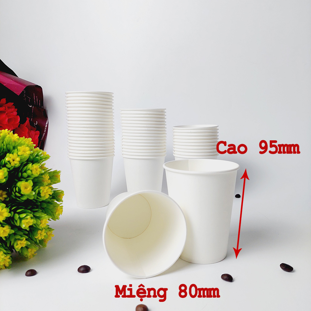500 chiếc cốc giấy 240ml - 8oz ly giấy cafe NHẬP KHẨU HÀN QUỐC