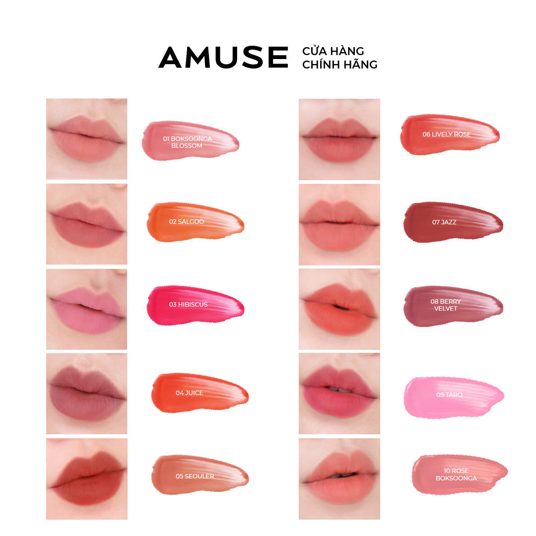 Son Kem AMUSE Dew Velvet Thuần Chay
