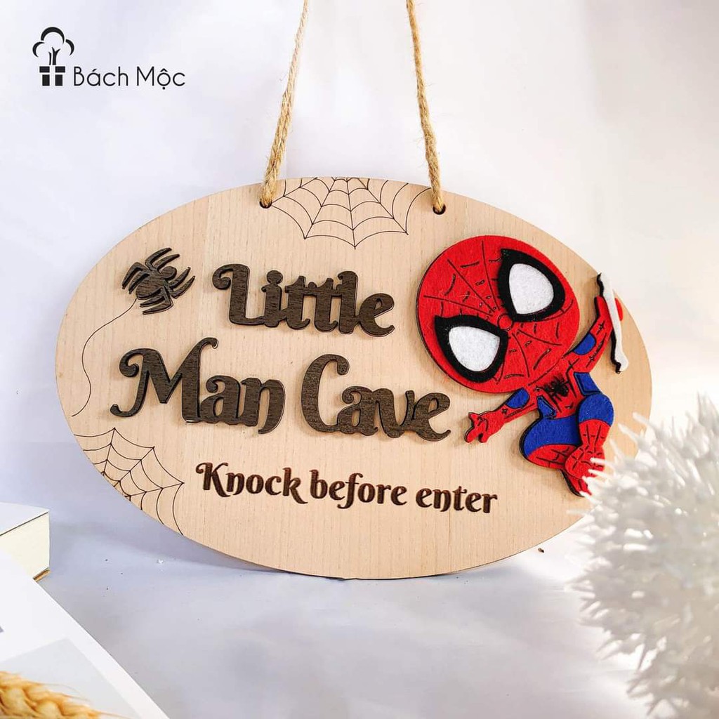 Bảng gỗ trang trí phòng cho Bé Trai (bảng gỗ trang trí DNDecor + quà tặng giá 17.000đ)