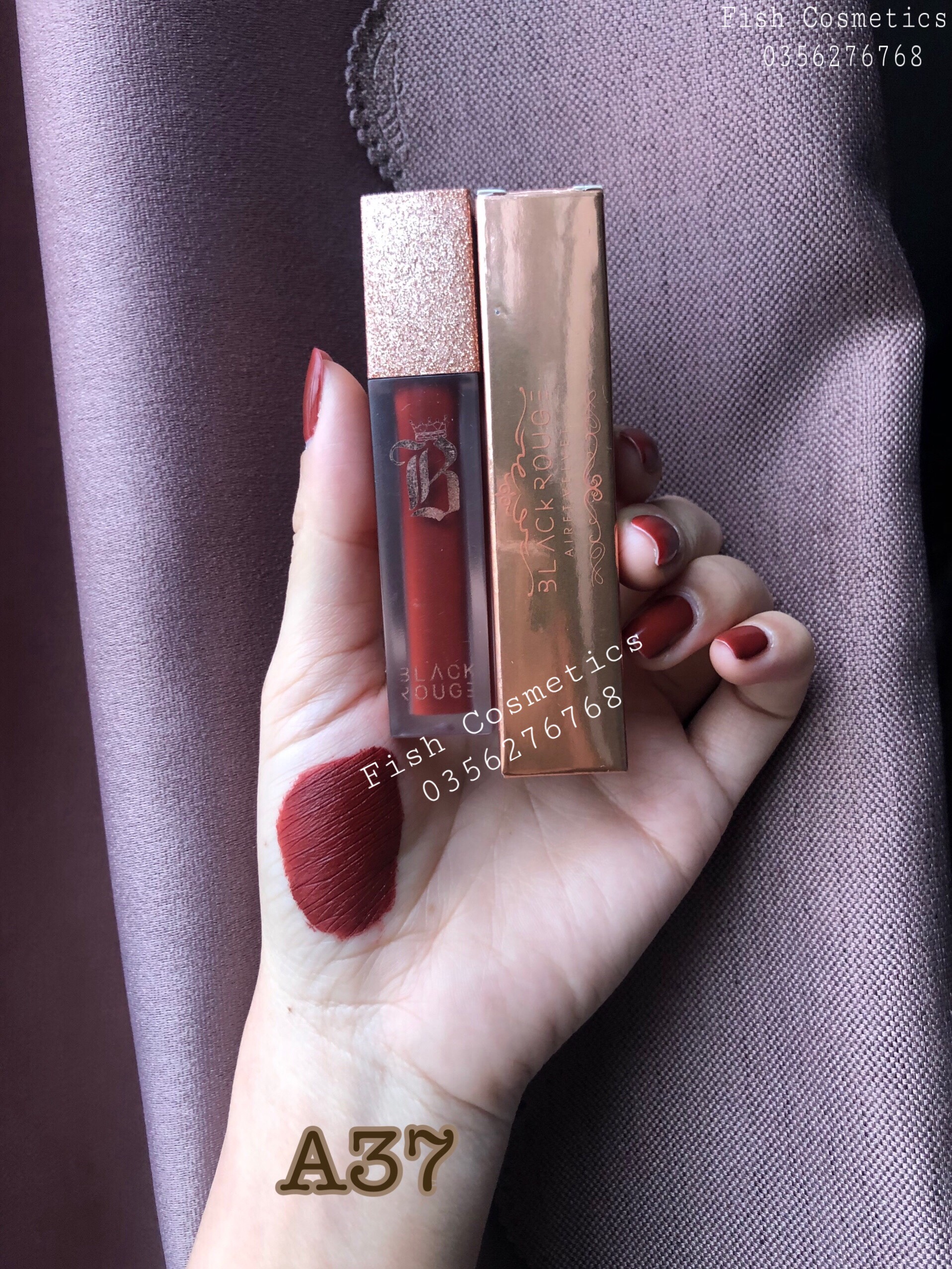 (Có Quà Tặng) Son Black Rouge Ver 6 Handmade Đẹp Lì