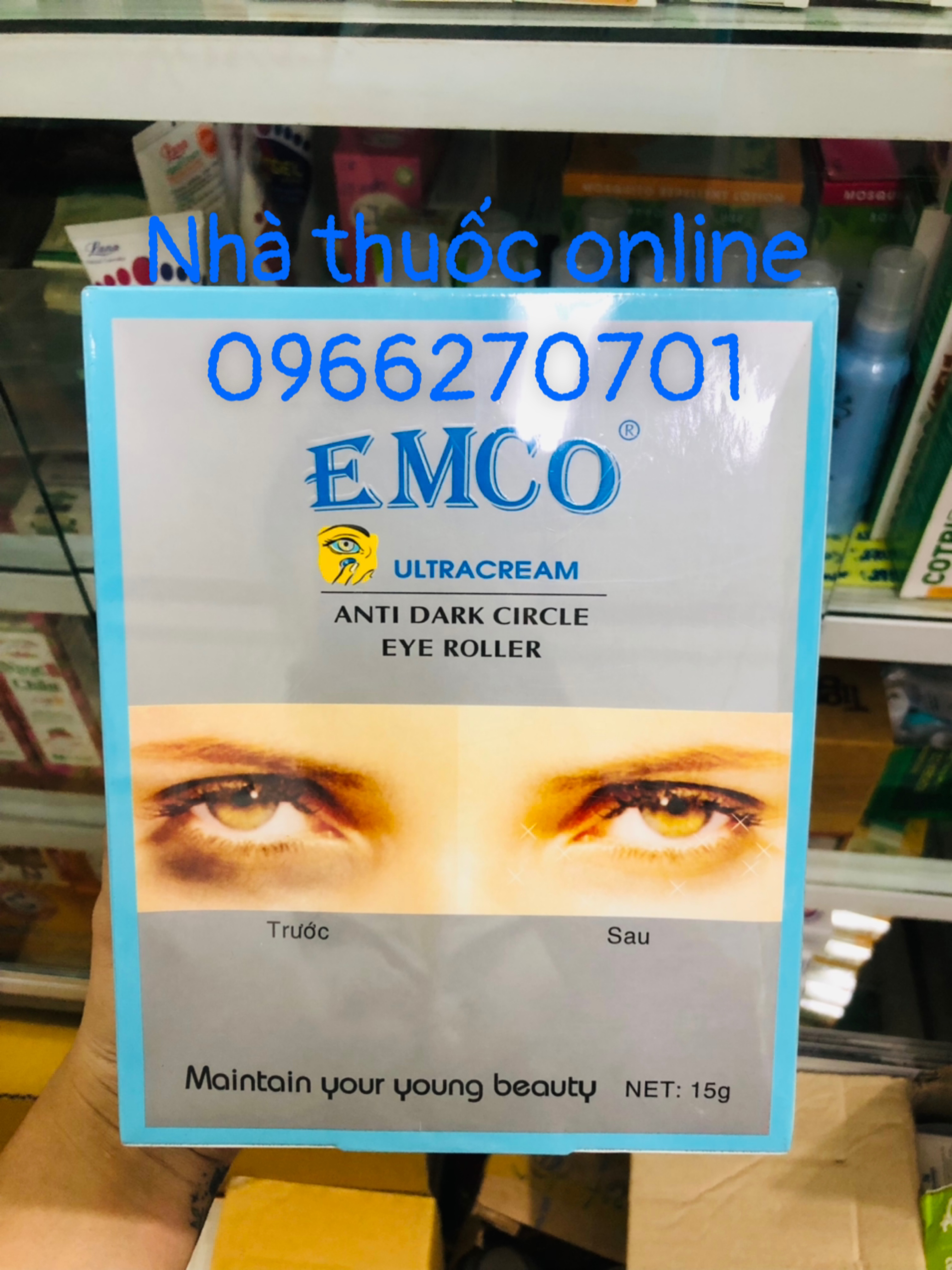 Emco Lăn Chăm Sóc Thâm Quầng Mắt.Tuýp 15 g (Date mới)
