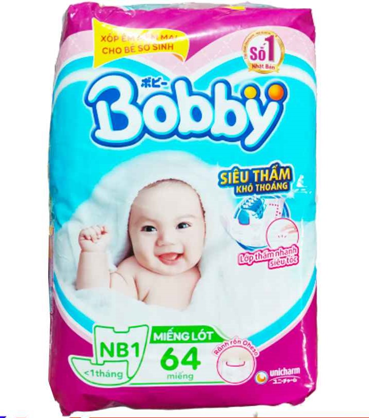Miếng lót Bobby size Newborn 1 64 miếng