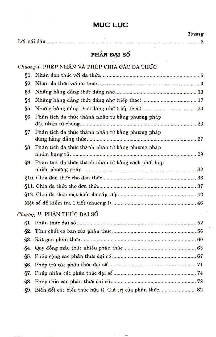 Đề Kiểm Tra Toán Lớp 8 (Tập 1)