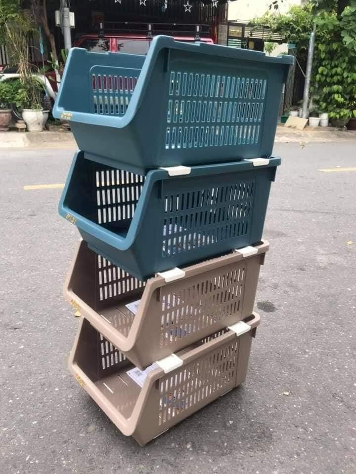 kệ rổ 4 tầng nhựa việt nhật