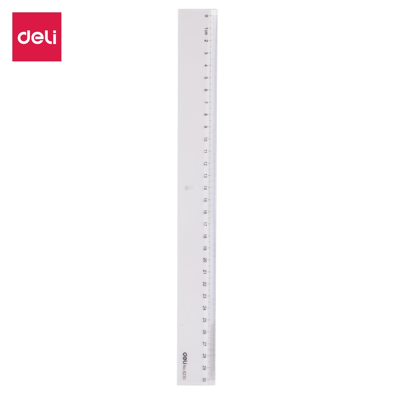 Thước kẻ 30cm Deli, trong suốt - 2 chiếc - E6230