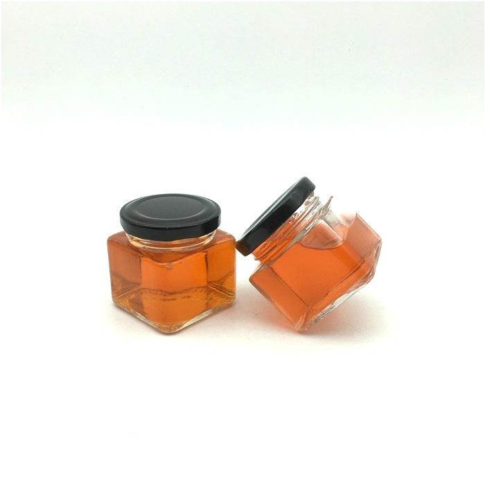 Combo 10 hũ thủy tinh vuông 50ml nắp thiếc đựng thực phẩm