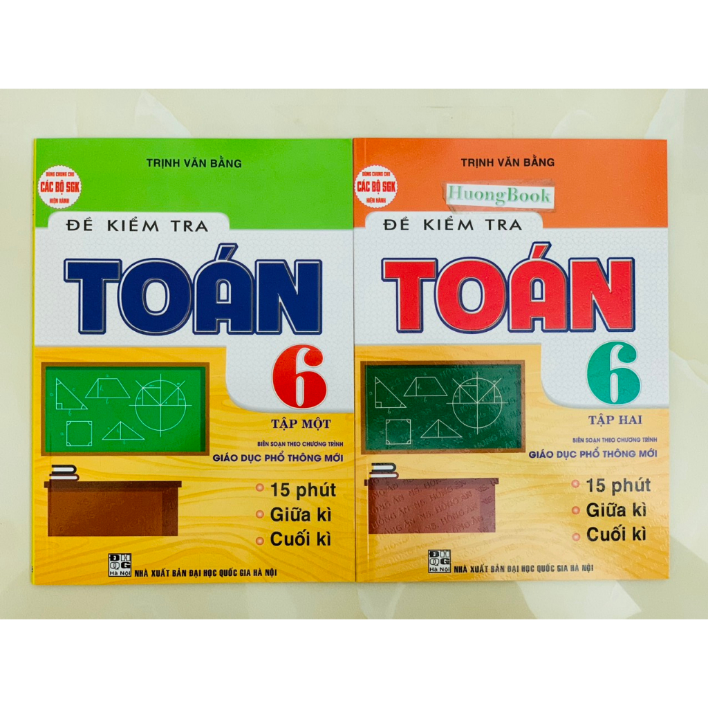 Sách - combo đề kiểm tra toán lớp 6 - tập 1+2 (biên soạn theo chương trình giáo dục phổ thông mới)