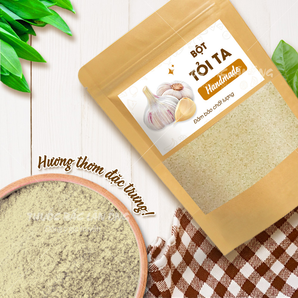 Bột tỏi ta nguyên chất 1kg (Garlic powder, khử mùi tanh, ướp thịt cá thơm ngon)