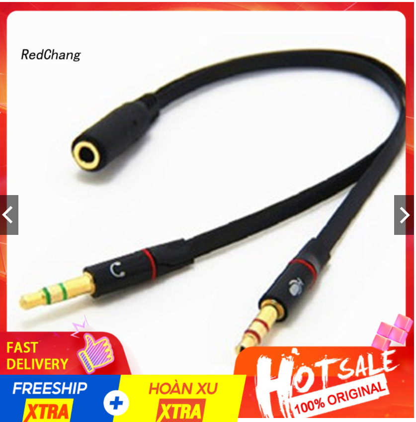 Dây Cáp Chia 2 Cổng Âm Thanh 3.5mm Tiện Dụng1