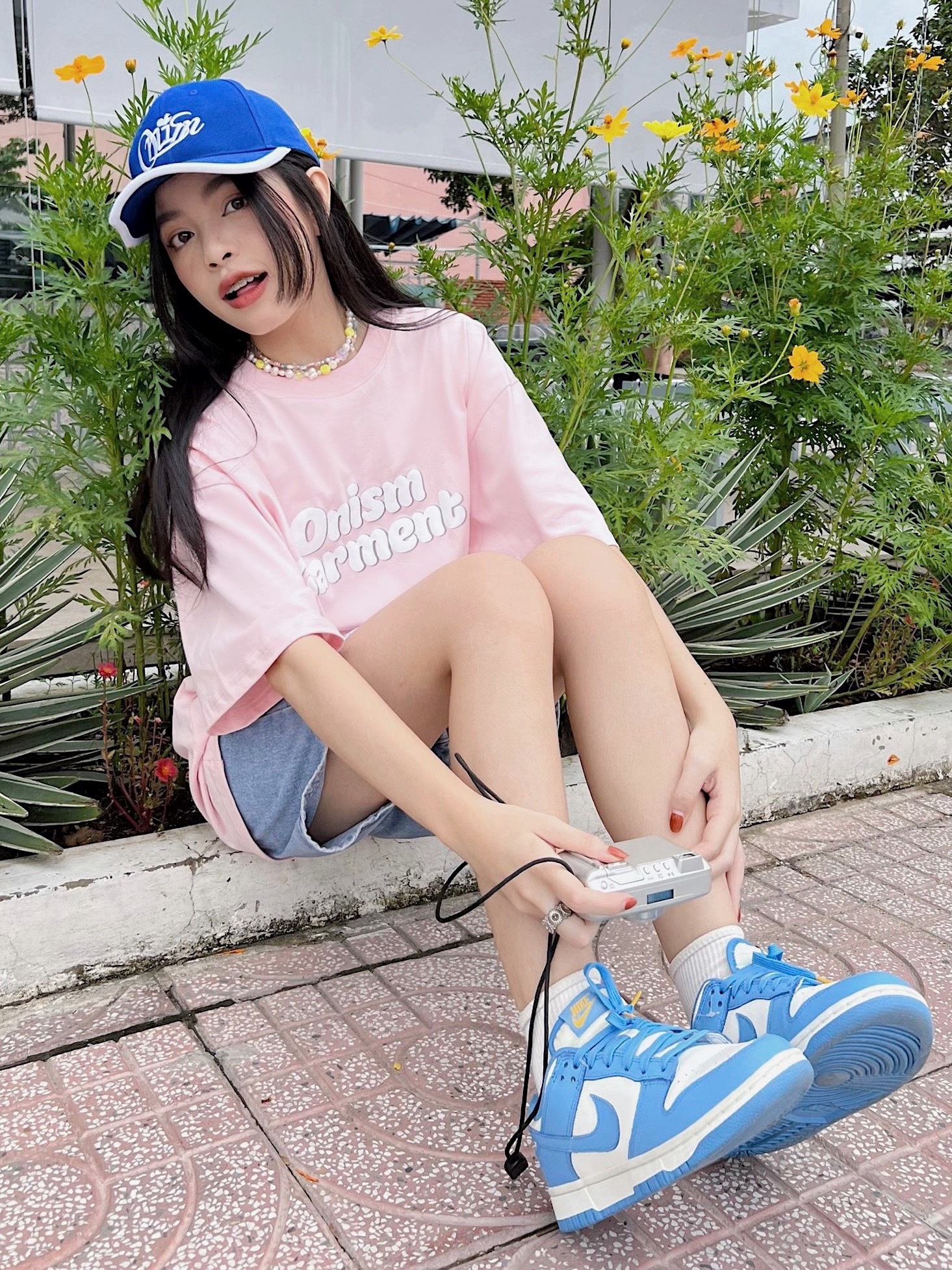 Áo thun tay lỡ Basic Onism garment new color Hồng baby - Basic tee ONISM