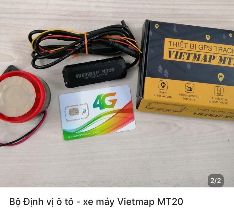 Bộ Định vị ô tô - xe máy Vietmap MT20