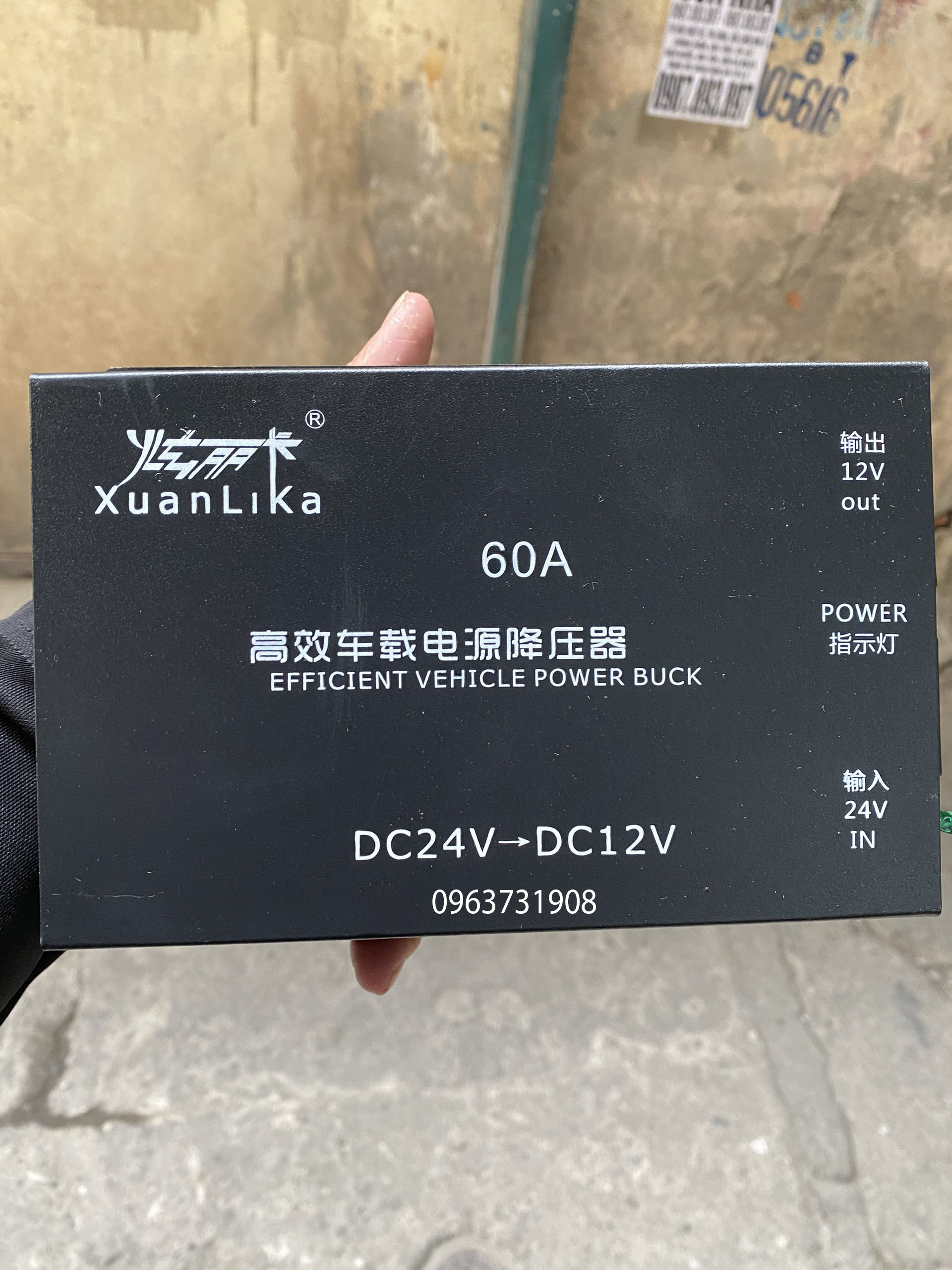 Bộ chuyển đổi nguồn điện dc 24v xuống điện dc 12v 60a