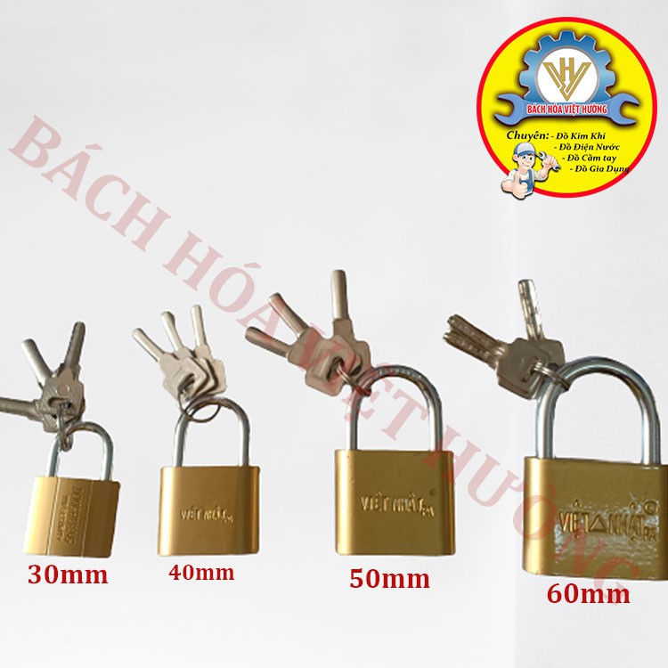 Ổ khóa việt nhật cao cấp 30mm, 40mm, 50mm, 60mm