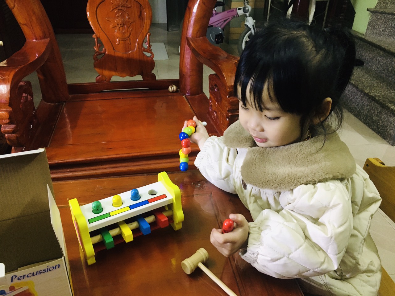 Đồ chơi gỗ đập chuột ( có hình thỏ)