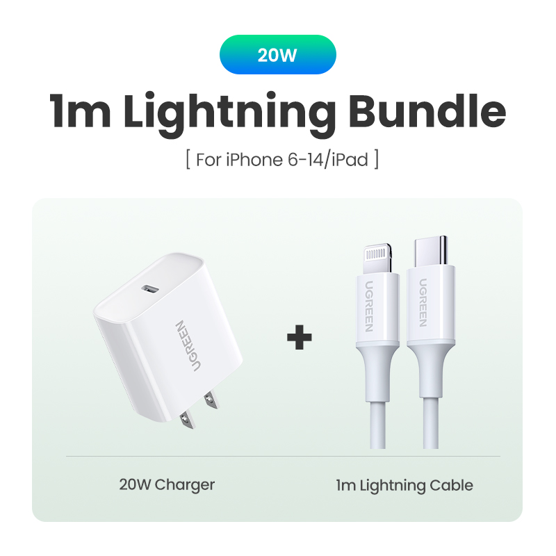 UGREEN PD 20W USB C Charger Fast Charger for iPhone 15 14 13 Pro Max iPad Pro Model: 60449