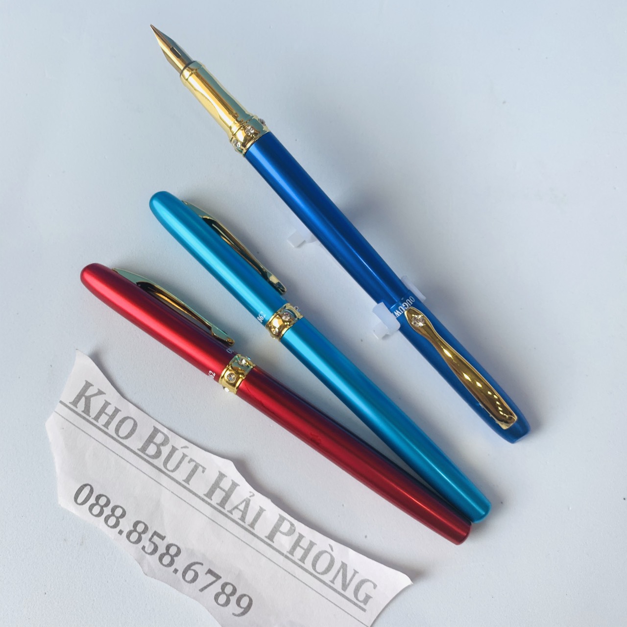 Bút Máy 862 Luyện Chữ Đẹp Đính Đá Ngòi Lá Tre Tách Đôi Calligraphy