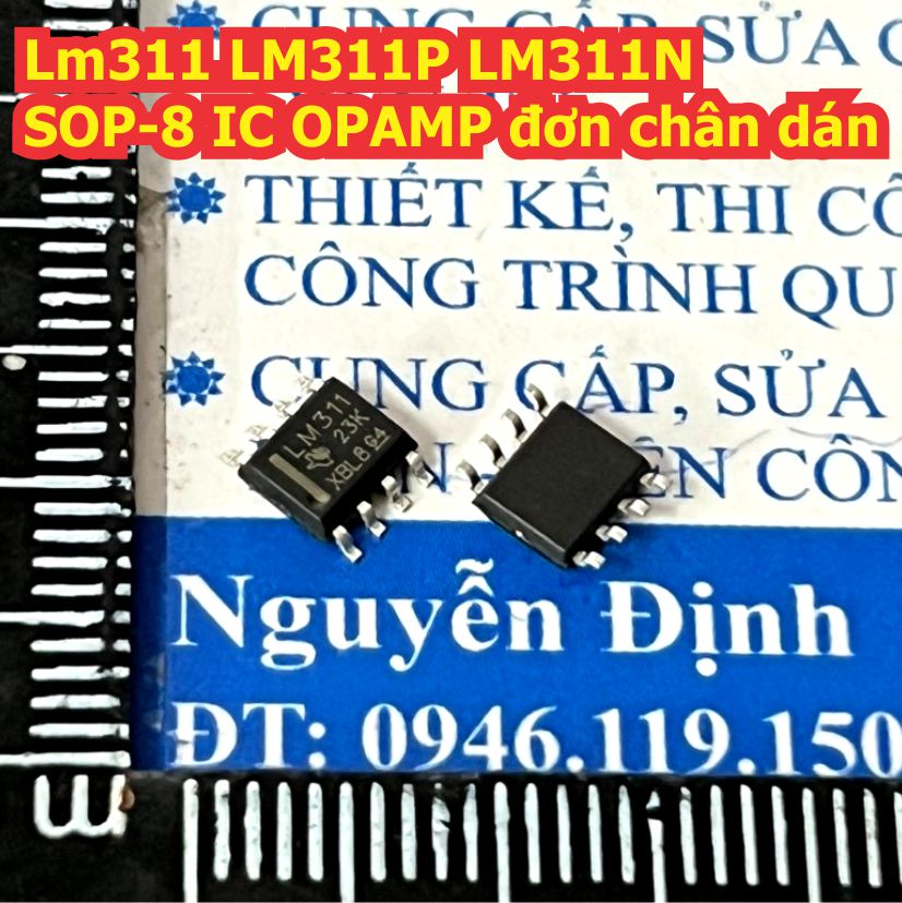 5 con lm311 lm311p lm311n dip-8 sop-8 ic opamp đơn chân cắm / chân dán kde7032