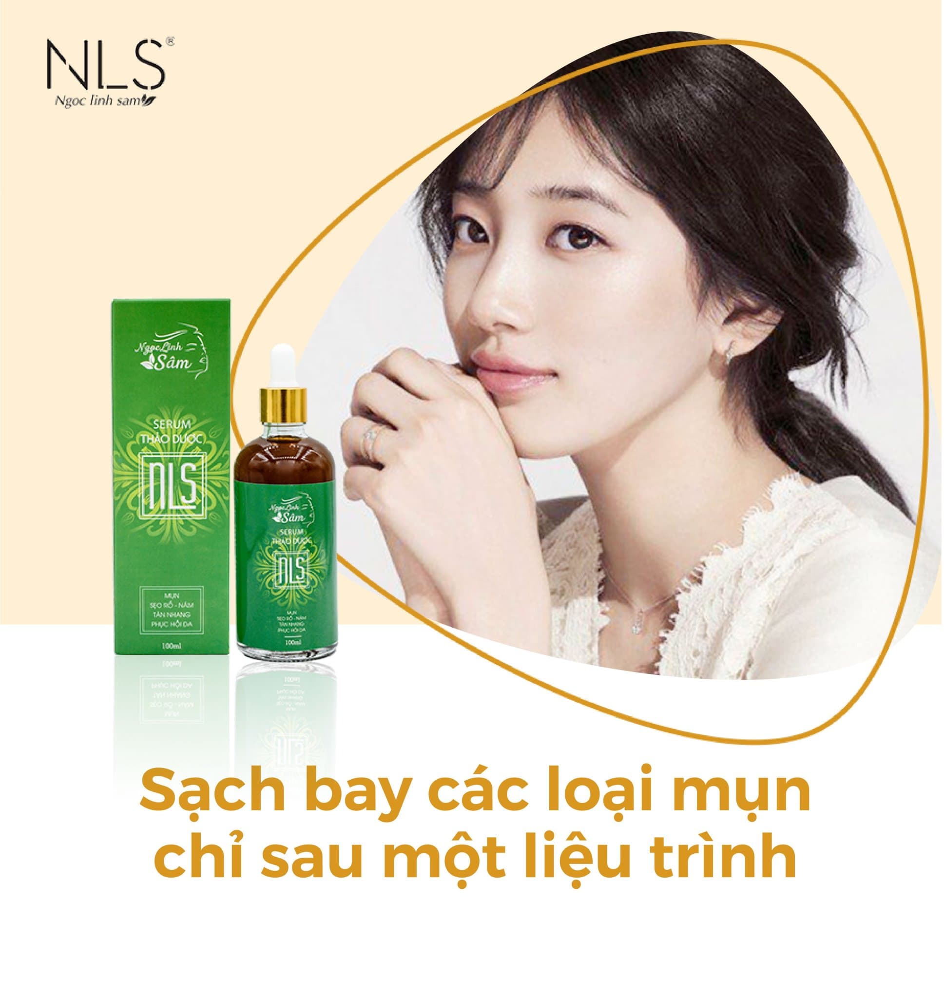 [HCM][CHÍNH HÃNG] SERUM THẢO DƯỢC NGỌC LINH SÂM ĐÁNH BAY MỤN NÁM