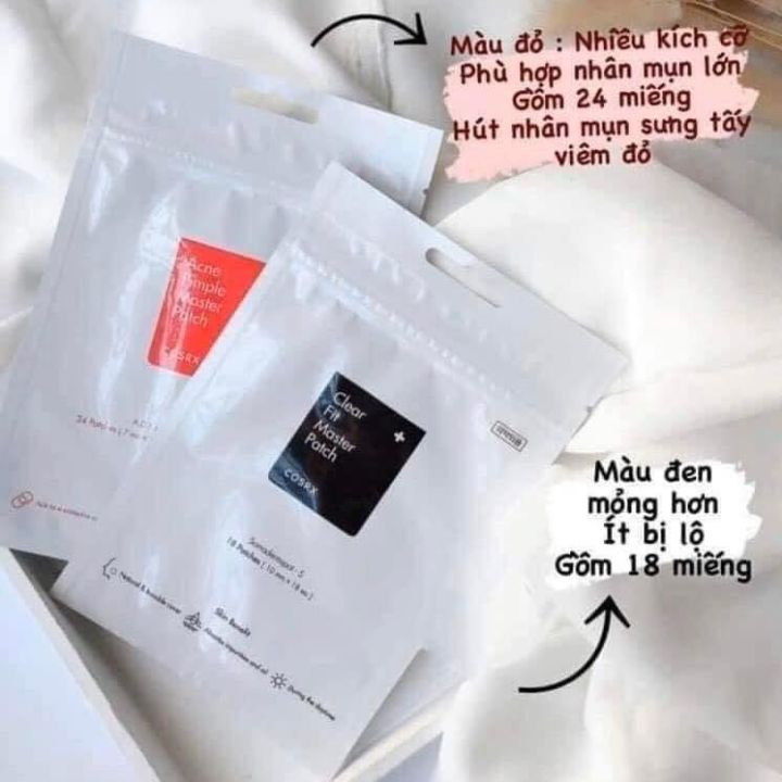 COSRX Acne Pimple Master Patch 24 PCs/pack - Cosrx Clear Fit Master Patch 18 PCs