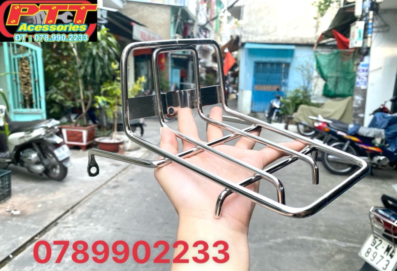 Baga mũi trước inox xe cub mới
