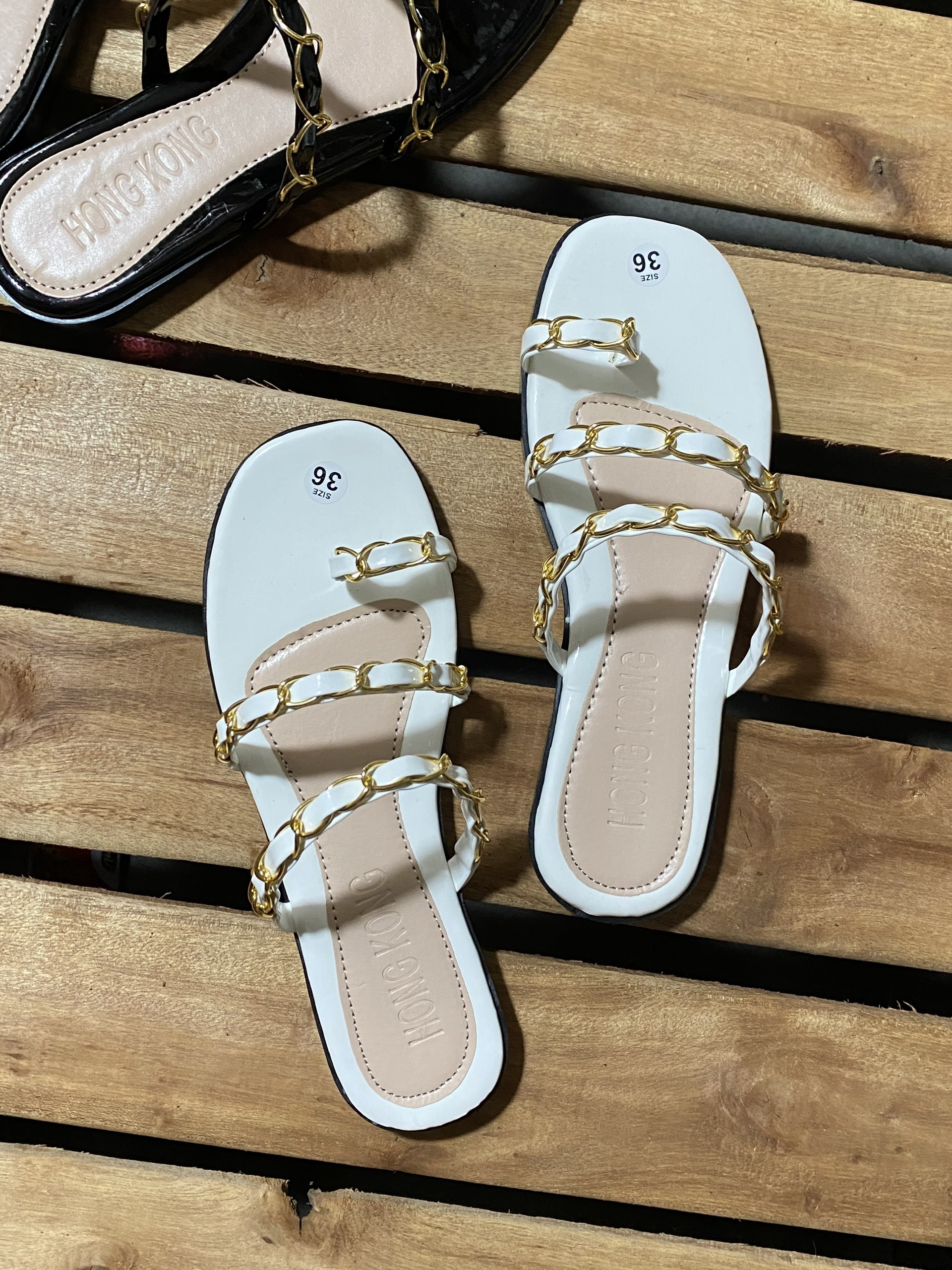 Dép Thời Trang Đan Xích Xỏ Ngón Cá Tính 3 Dây