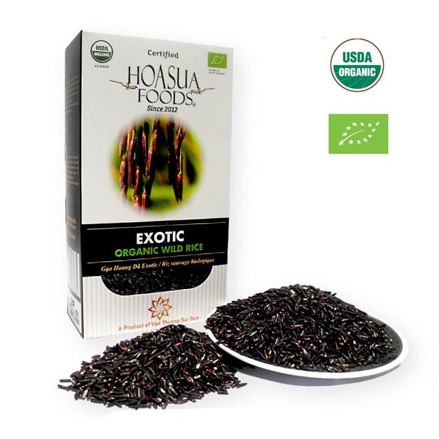 Gạo lứt đen hoang dã hữu cơ Exotic Hoa Sữa hộp 1kg