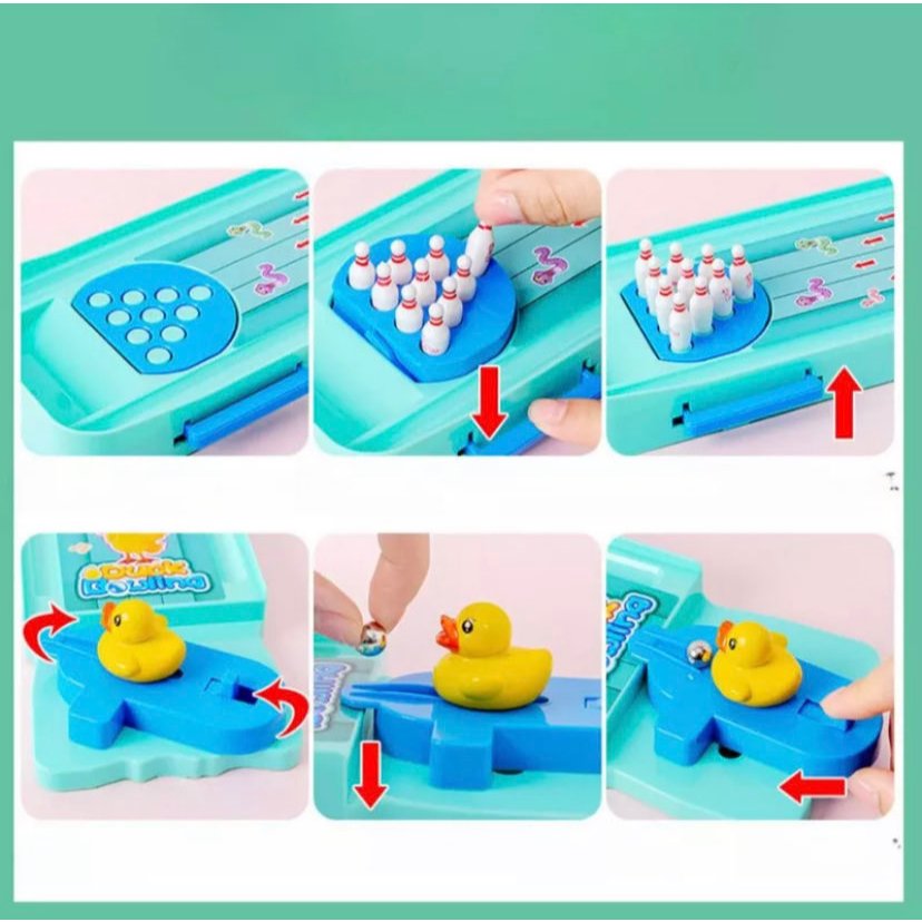 Đồ chơi bowling ếch / bowling vịt vui nhộn cho bé từ 3 tuổi