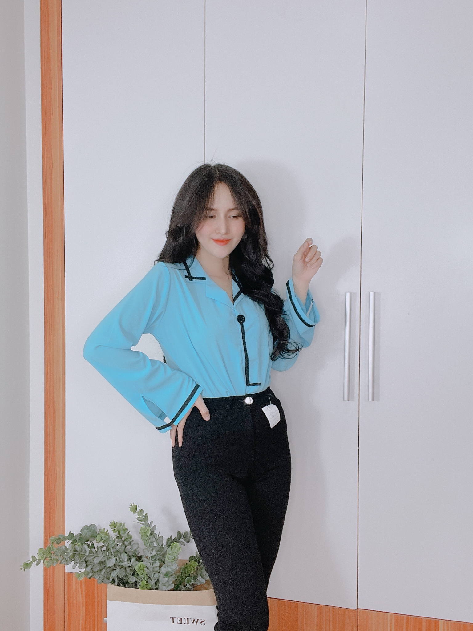[HCM]Áo sơ mi nữ ?? -?? Áo sơ mi nữ công sở dạng kiểu viền A3