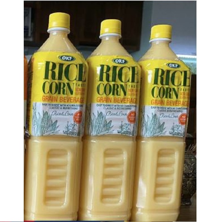 Sữa gạo bắp OKF Rice Corn nhập khẩu Hàn Quốc - Chai 500ml