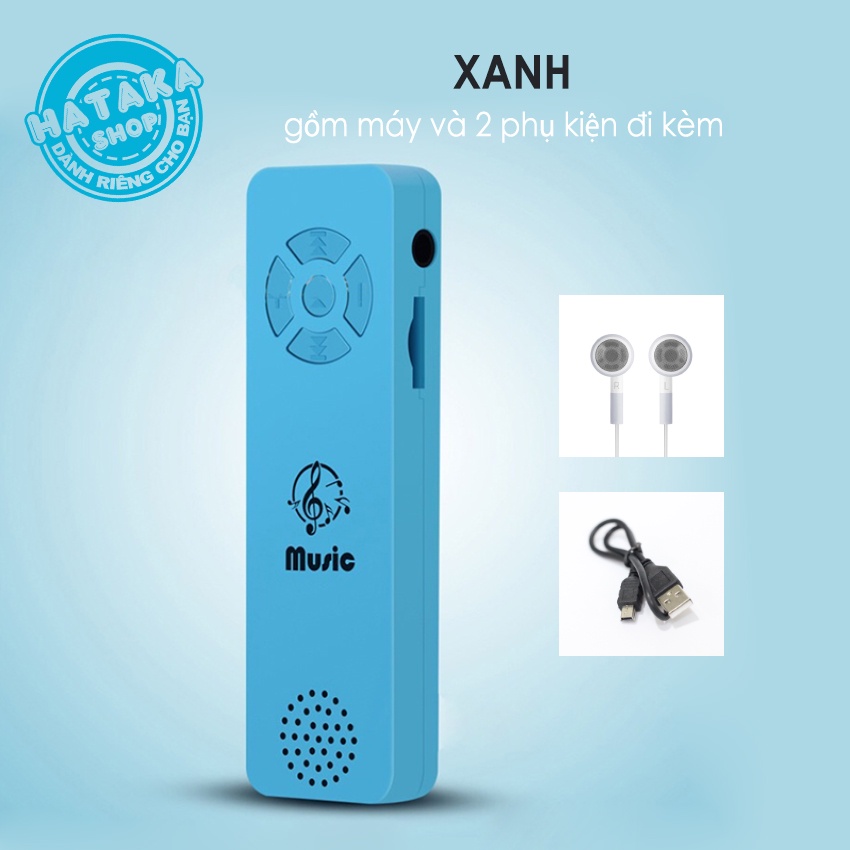Máy nghe nhạc mp3 thời trang-có loa-tặng tai nghe và dây sạc