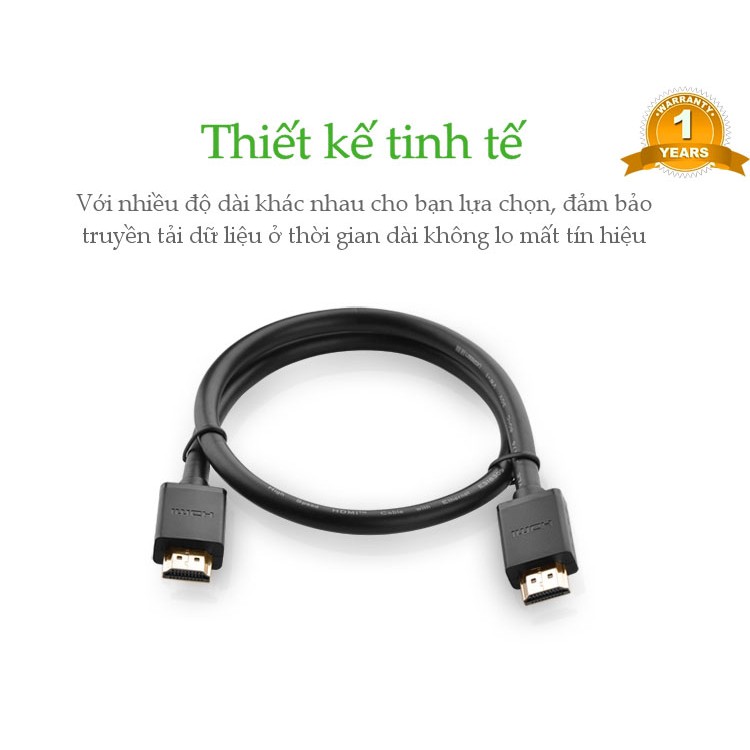 Dây Hdmi Dài 5M Ugreen 10109 - Cáp Hdmi To Hdmi