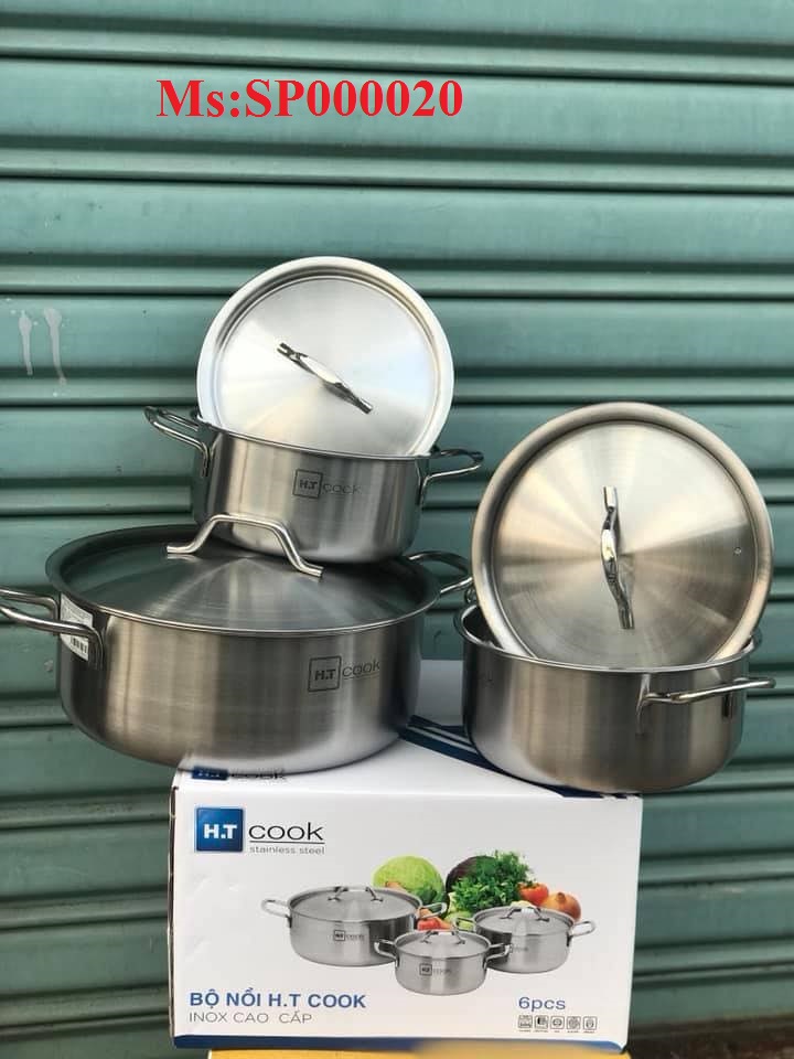 BỘ 3 NỒI HT.COOK INOX 430 CAO CẤP (HT-06DN)