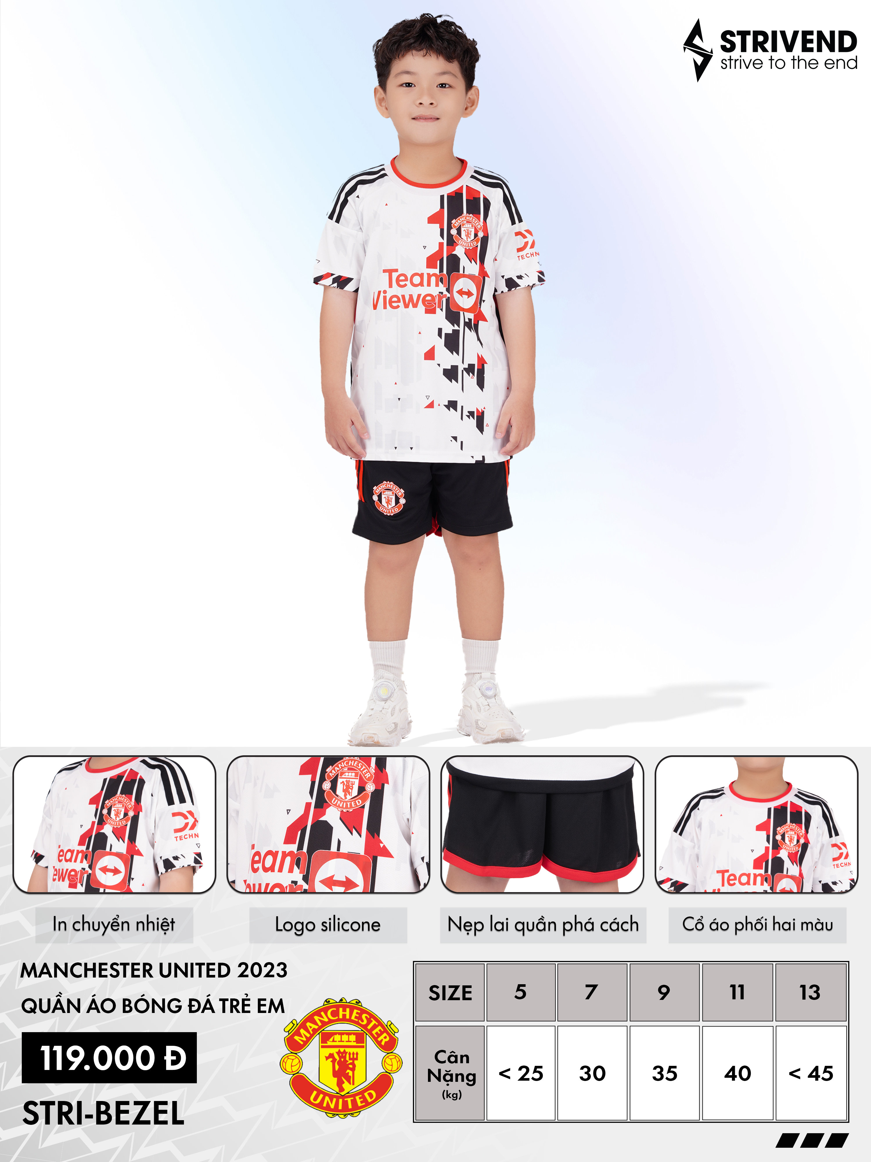 Bộ Quần Áo Bóng Đá Trẻ Em Clb Chất liệu thấm hút, siêu nhẹ, logo Silcone cao cấp . Nhiều màu lựa chọn