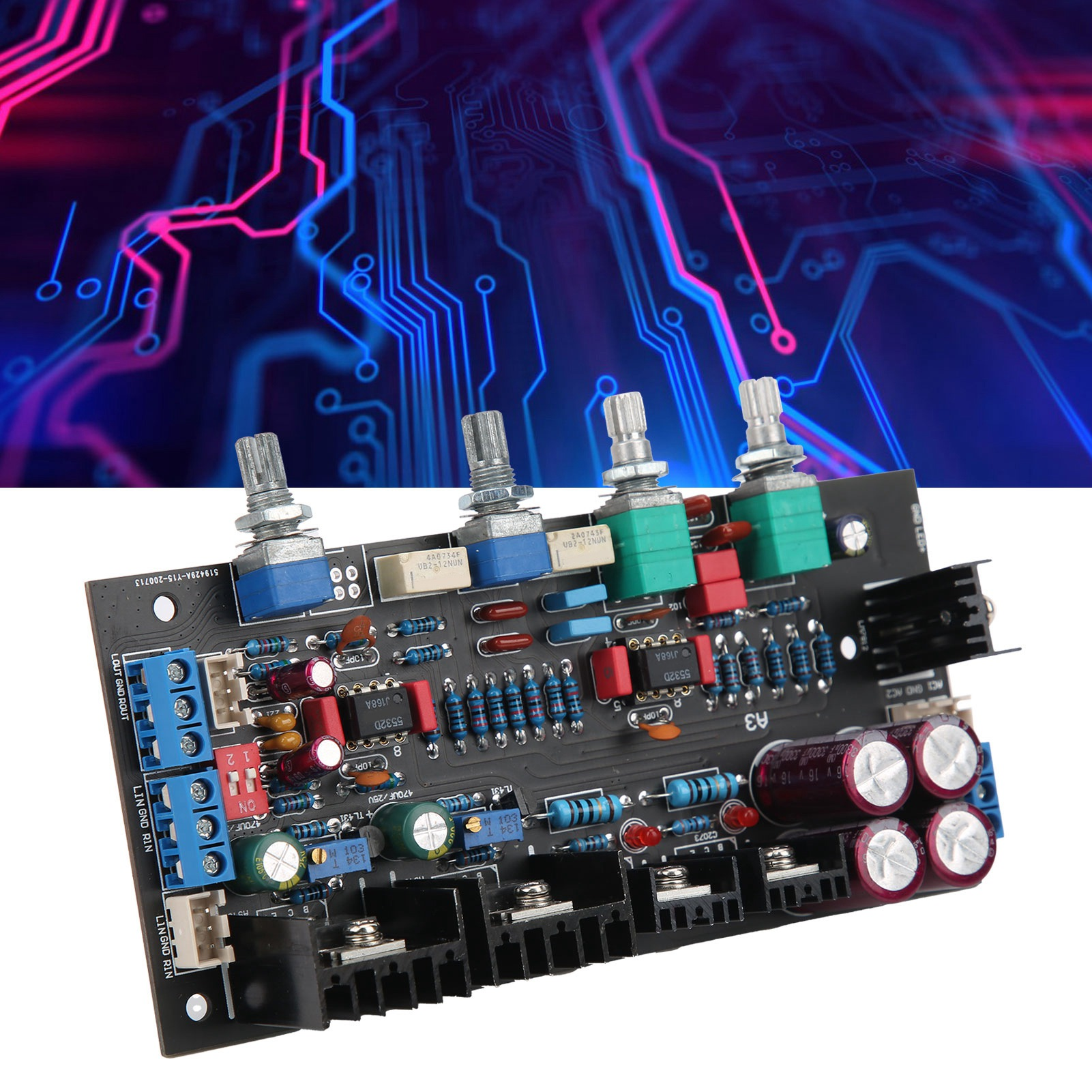 Zonejoy Tone Board A3 Class A HiFi Preamp 4 Knobs Digital Sound Remover Module Control Components