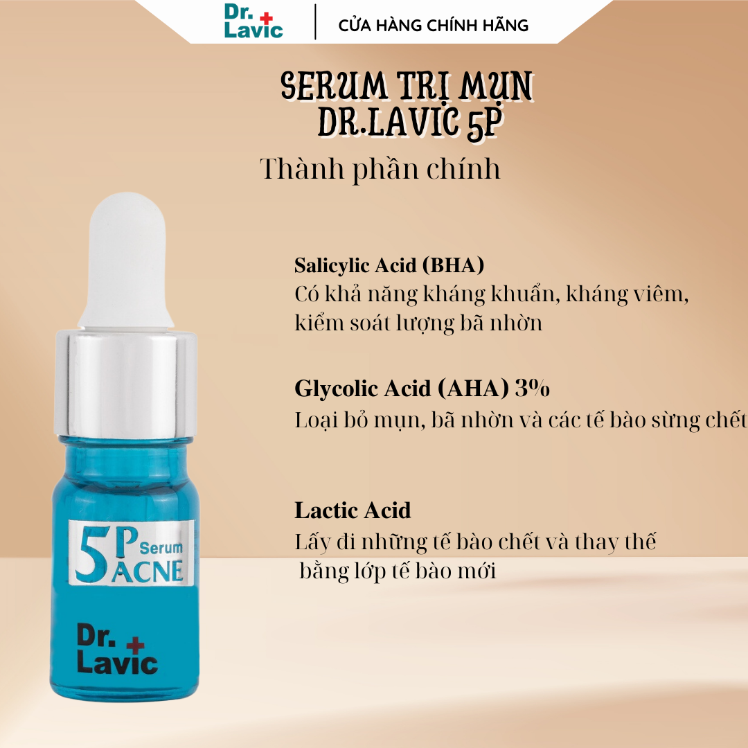 Serum Trị Mụn 5P Dr.Lavic - Dr.Lavic 5P Ance Serum