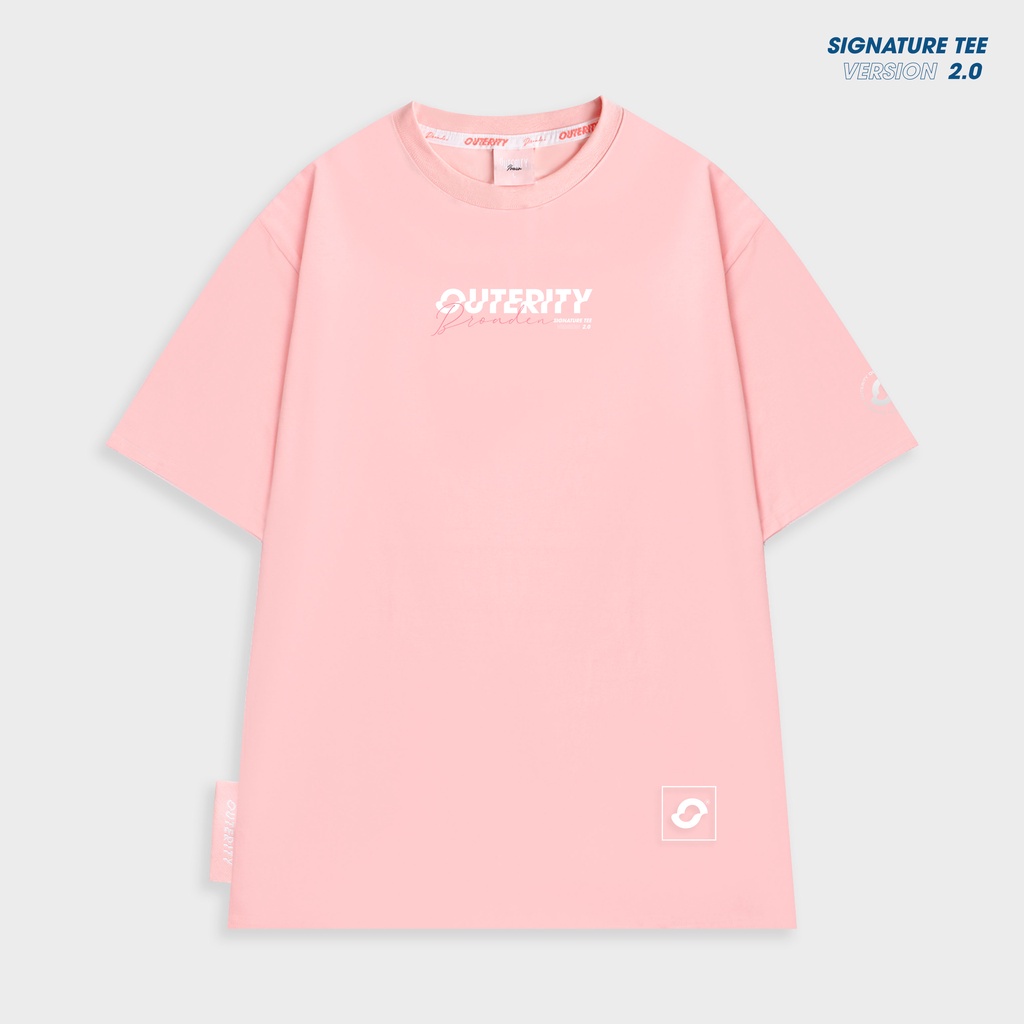 Áo thun outerity signature hồng ver2.0 - orp133