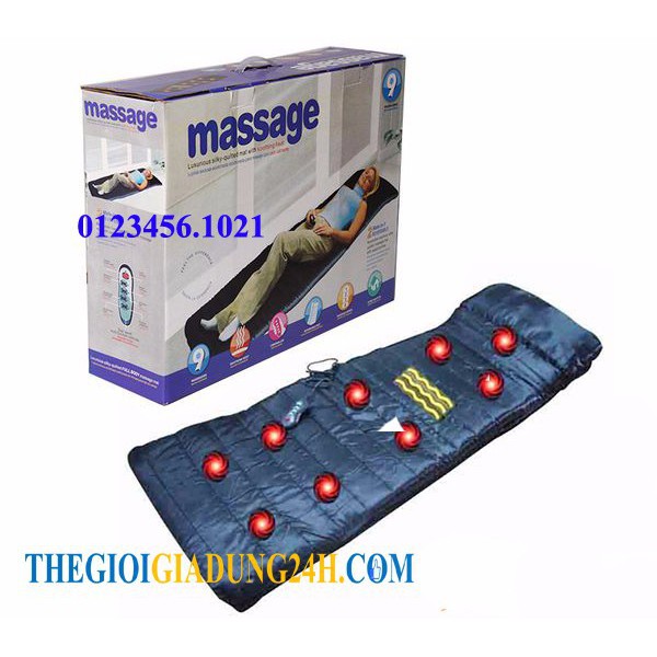 Nệm massage toàn thân thư giãn mọi lúc mọi nơi ( KỀM GỐI KÊ ĐẦU )