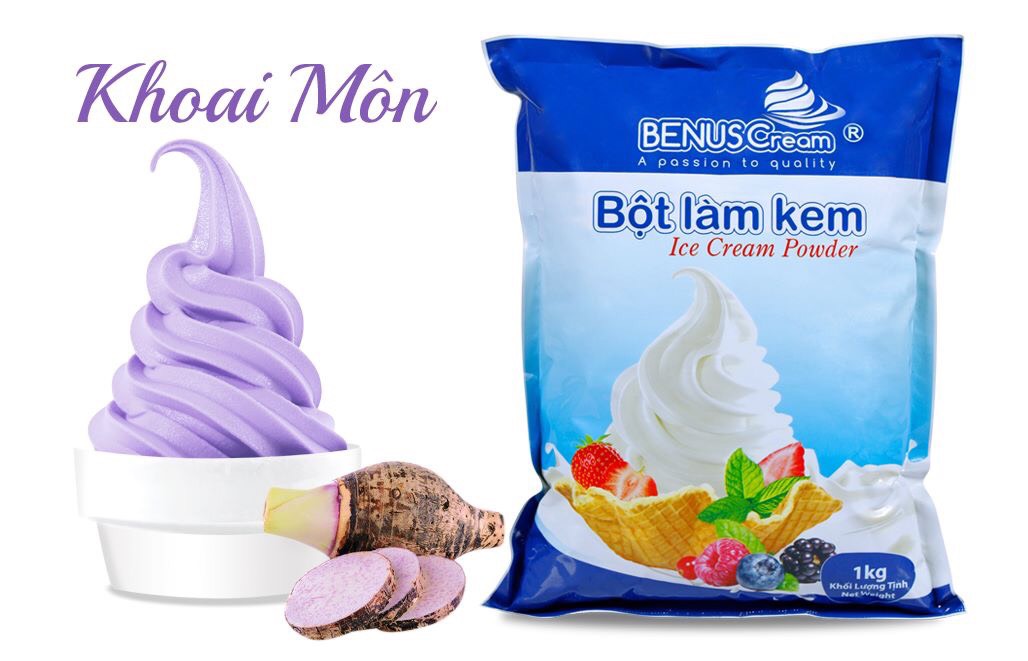 Bột làm kem tươi hương Khoai Môn