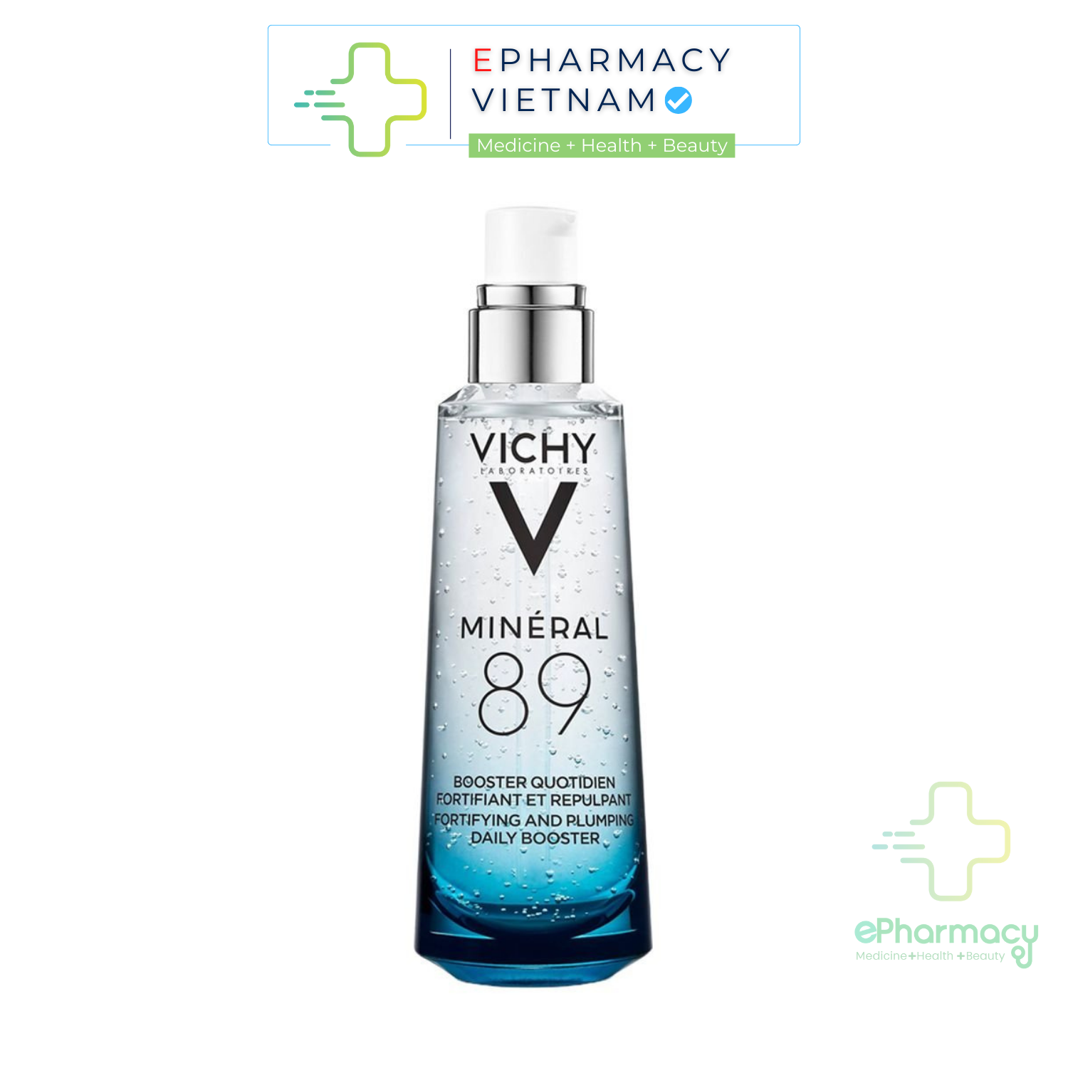 Serum Vichy Mineral 89 - Tinh chất khoáng phục hồi chuyên sâu giúp da căng mượt, sáng mịn