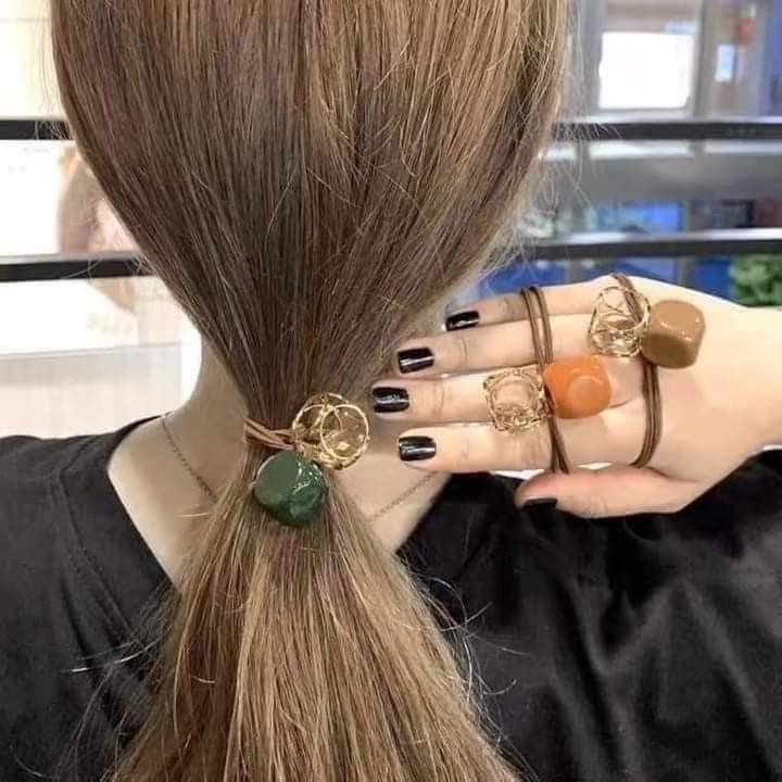Set 50 Thun Cột Tóc Nhiều Mẫu